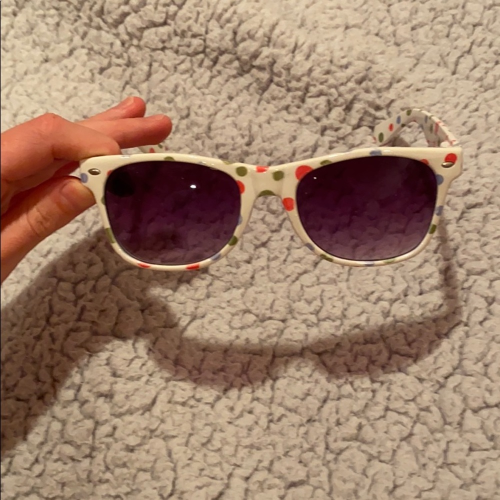 White Polka Dot Sunglasses